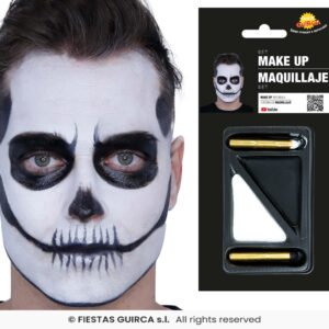 Blister maquillaje blanco y negro con 2 barras