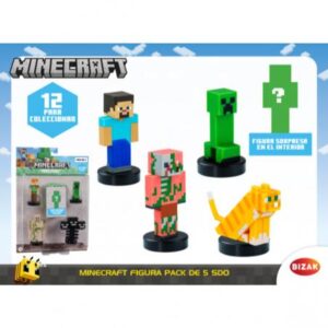 Minecraft Figura Pack De 5 Sdo Blister