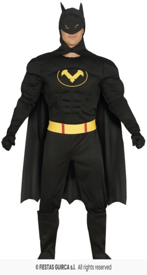 DISFRAZ BATMAN BLACK HERO T.S 46-48