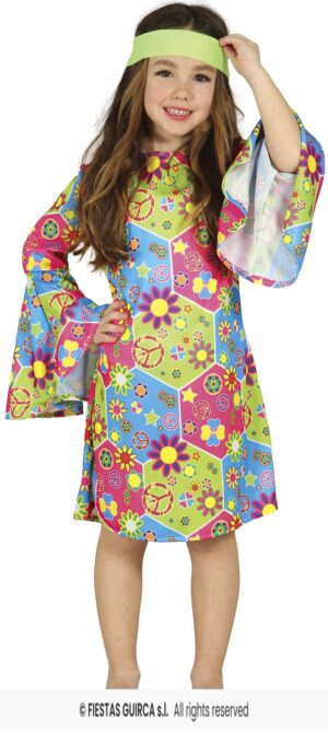 DISFRAZ HIPPIE GIRL NIÑA 10-12 AÑOS