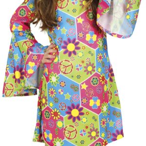DISFRAZ HIPPIE GIRL NIÑA 10-12 AÑOS