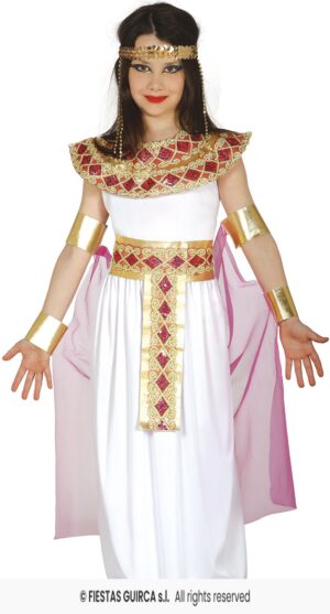 DISFRAZ EGIPCIA CLEOPATRA FARAONA  7-9 años