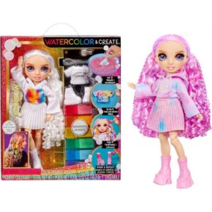 Rainbow High Muñeca WaterColor & Create - Ojos Morados