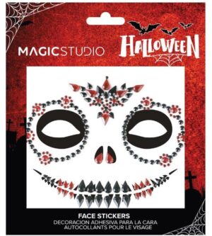 MAGIC STUDIO HALLOWEEN FACE GEMS STICKER SKULL