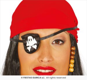 parche pirata tela calavera