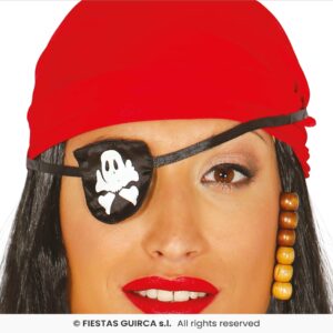 parche pirata tela calavera