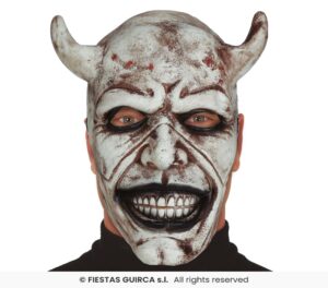 Mascara demonio blanco, latex
