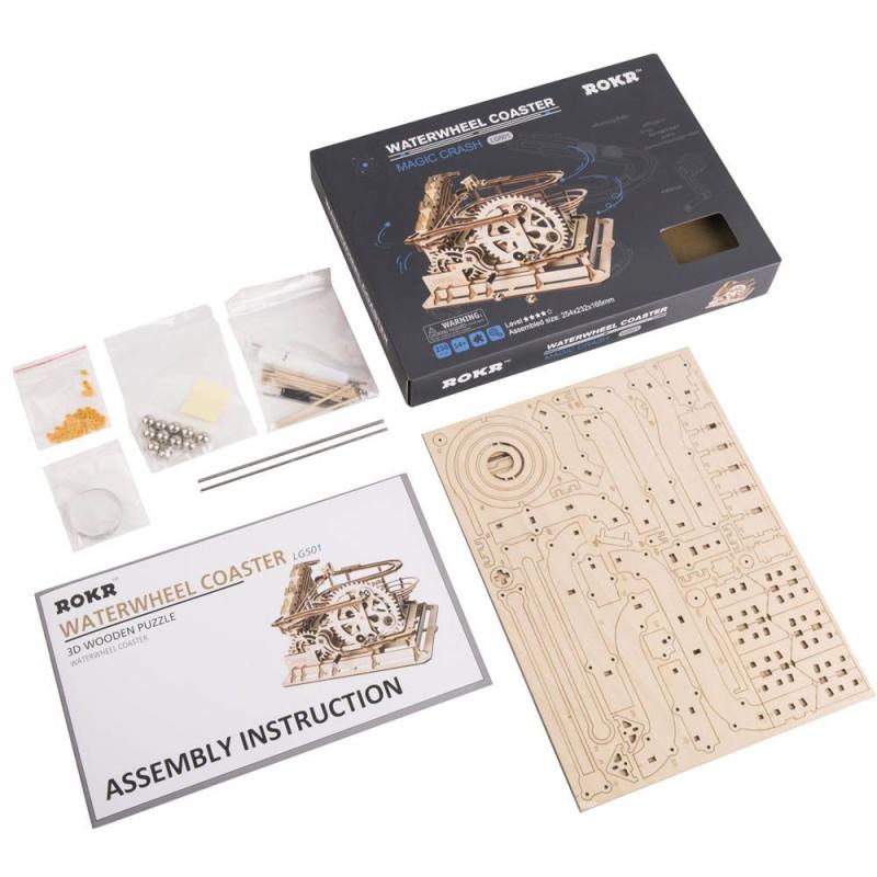 Robotime Montaña Rusa De Rueda Hidráulica Maqueta de Madera - Imagen 3