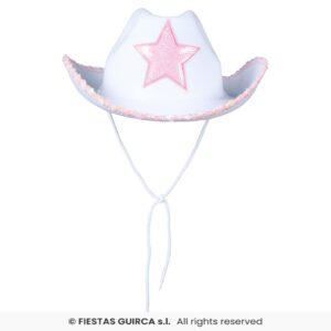 SOMBRERO VAQUERO BLANCO CON ESTRELLA