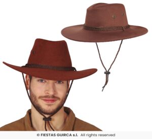 GORRO VAQUERO MARRON EXTRA