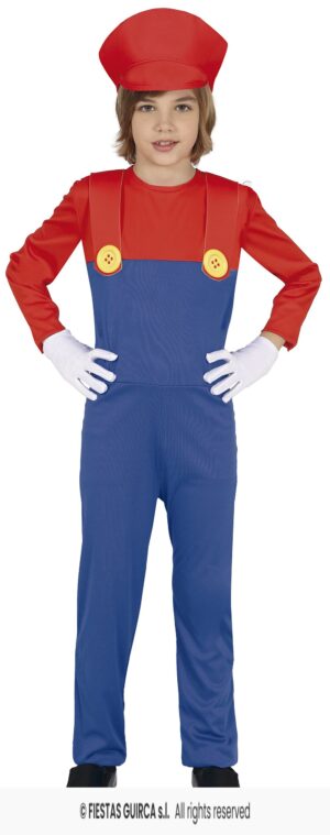 DISFRAZ MARIO MAQUINISTA 7-9 Años