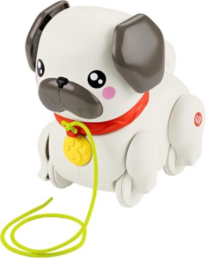Juguete Para Arrastrar Pasea Al Perrito Pug De Pets De Fisher-Price Para Bebé