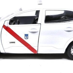 Taxi Madrid. vehículo metálico, Juguete Ideal para niños y coleccionistas.