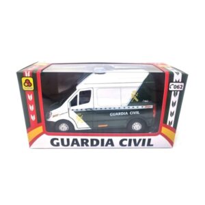 FURGÓN Guardia Civil vehículo metálico, jugete para niños y coleccionistas.