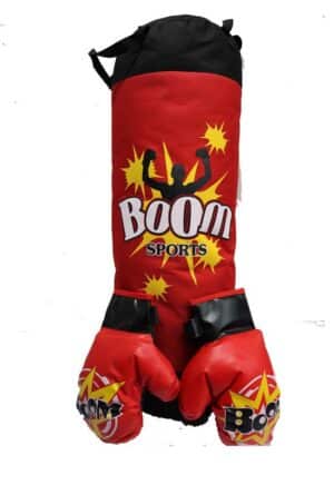Saco de Boxeo Grande con Guantes – Boom Sports