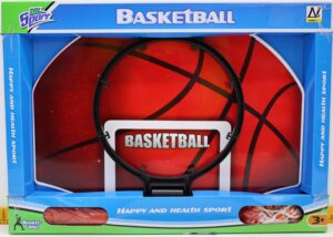 CANASTA BALONCESTO + PELOTA + INFLADOR