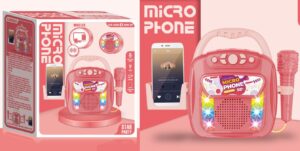 KARAOKE ROSA BLUETOOTH GRABADOR, LUCES Y SONIDOS