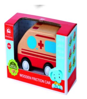 COCHE AMBULANCIA MADERA