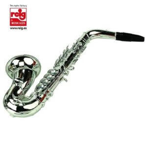 Saxofón Metalizado de 41 cm juguete musical