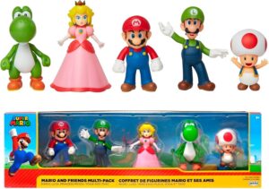 Super Mario & Friends pack 5 figuras 6cm