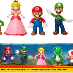 Super Mario & Friends pack 5 figuras 6cm