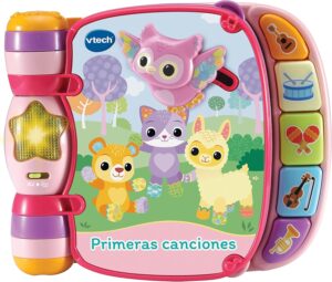 Primeras canciones rosa Libro interactivo para bebés