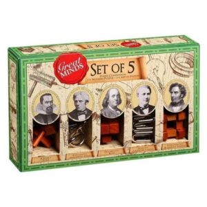 Set Cinco Juegos De Habilidad The Great Minds Rompecabezas Vintage