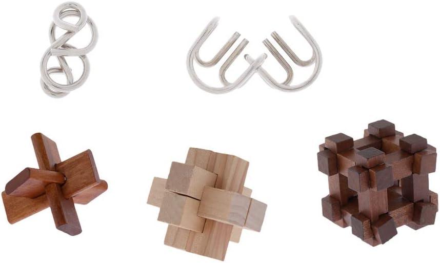 Set Cinco Juegos De Habilidad The Great Minds Rompecabezas Vintage - Imagen 2