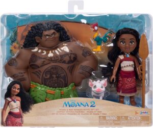 Set de Regalo Vaiana de 15 cm - Incluye Vaiana Maui y Sus Amigos
