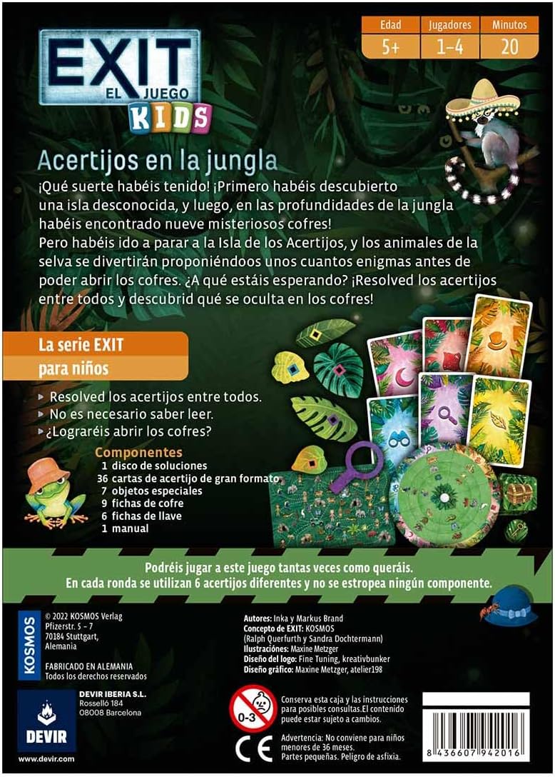 EXIT ACERTIJOS EN LA JUNGLA(INFANTIL) - Imagen 2