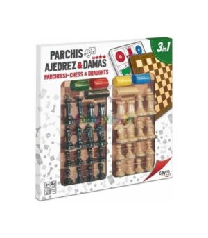 Parchis, ajedrez & damas 3en1