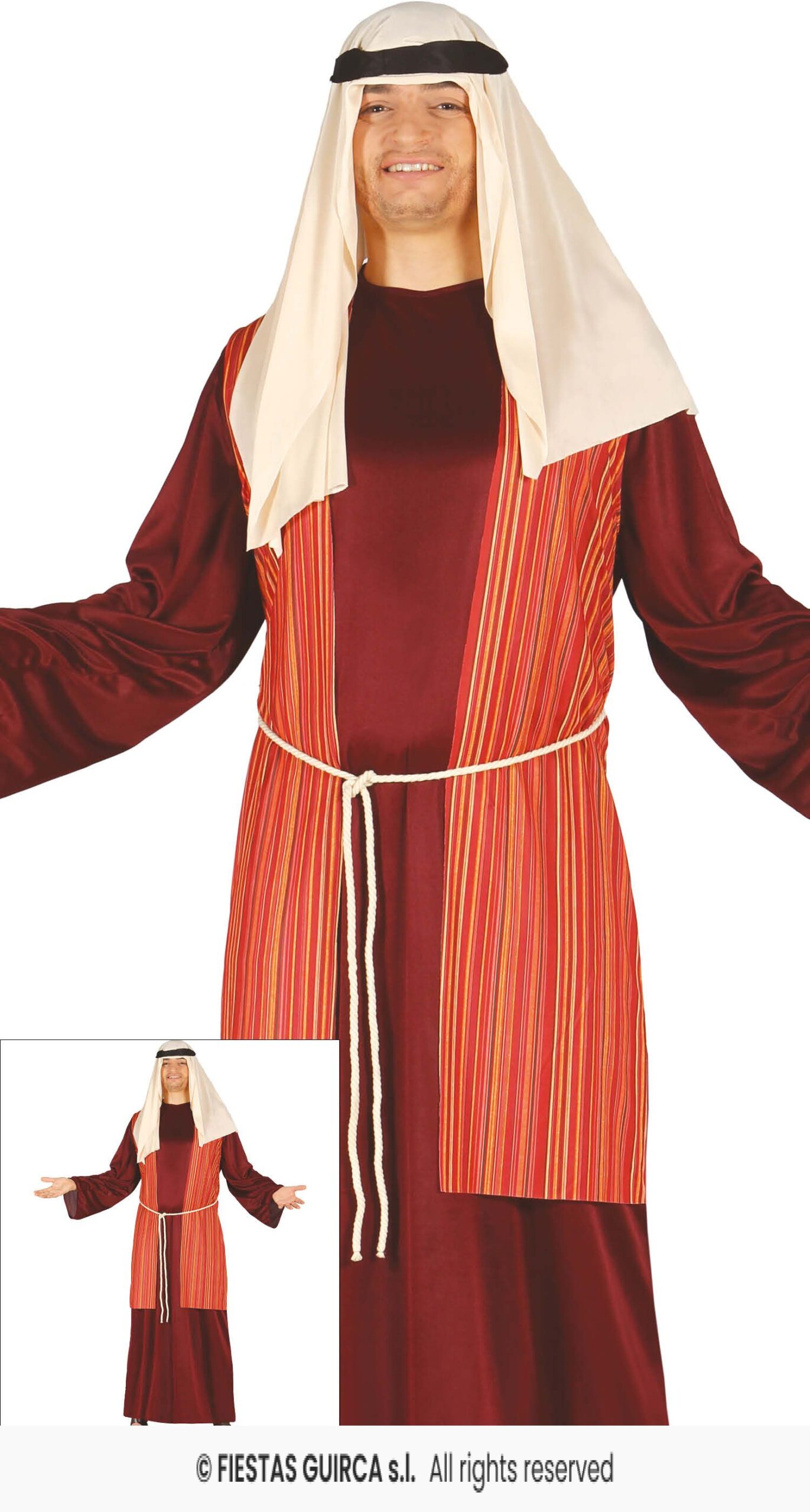 DISFRAZ PASTOR SAN JOSE MARRON T.L 52-54