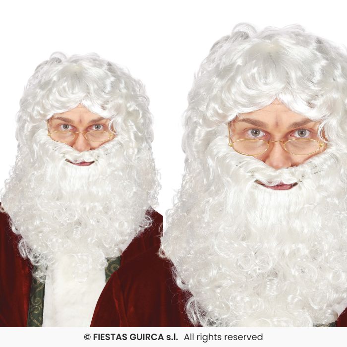 PELUCA CON BARBA NOEL