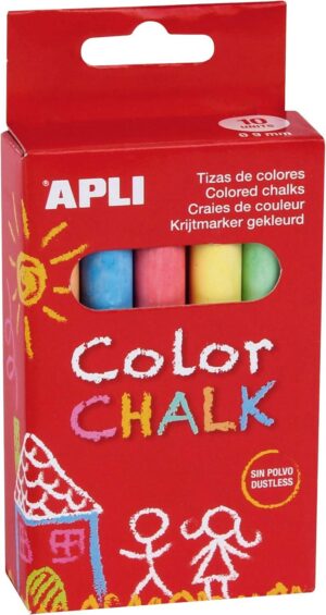 Tizas colores surtidos 10 u.