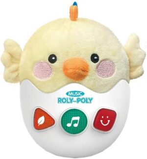 Pollito huevo musical - caja-luz-sonido-melodias 22 cm