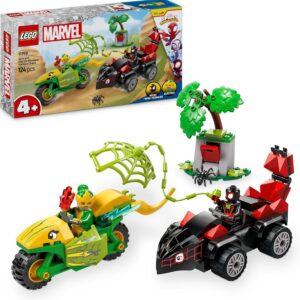 Spidey Spin y Electro: Duelo de Vehículos Dinosaurio - LEGO 11198