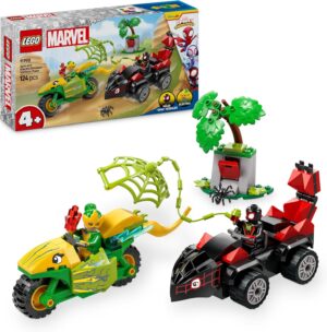 Spidey Spin y Electro: Duelo de Vehículos Dinosaurio - LEGO 11198
