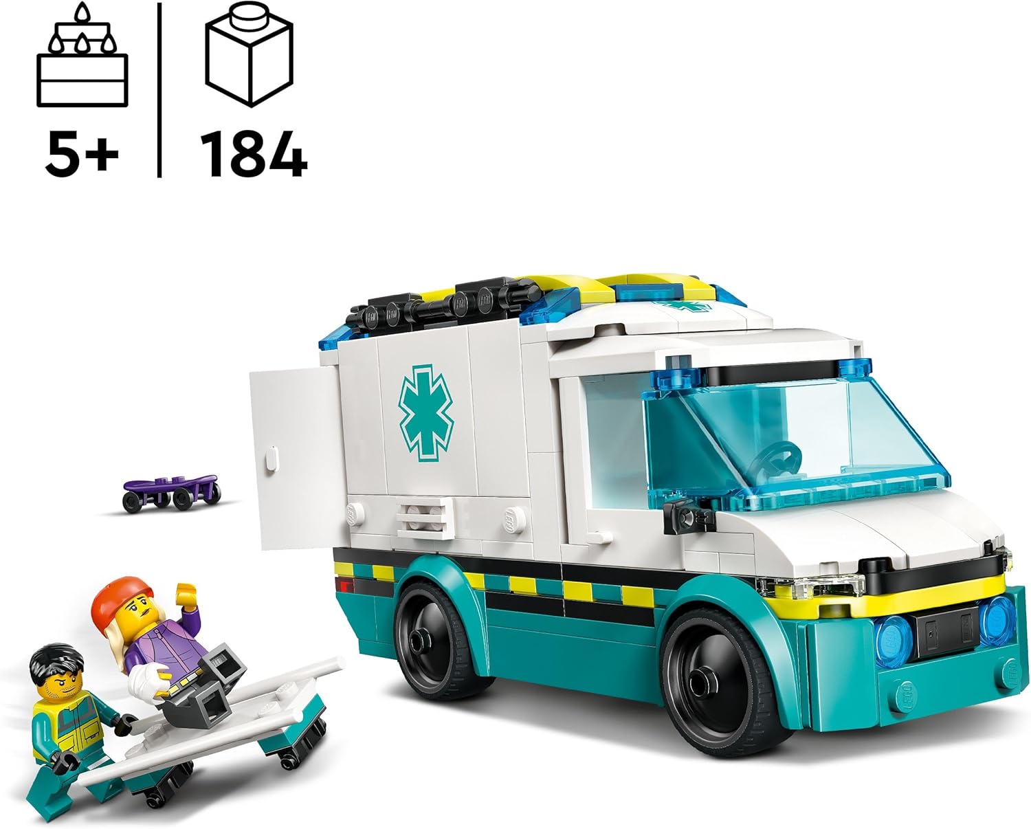 60451 Emergency Ambulance Lego - Imagen 2