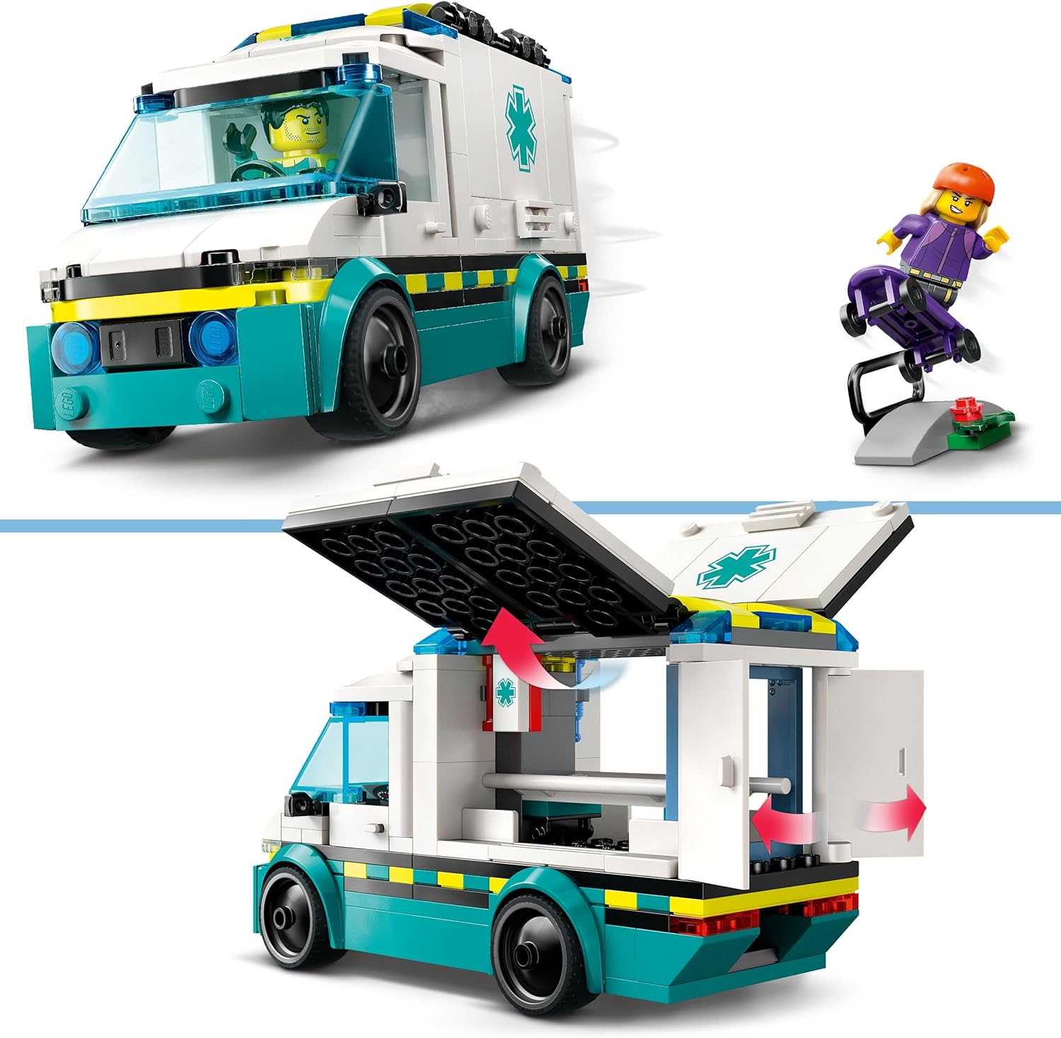 60451 Emergency Ambulance Lego - Imagen 3
