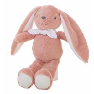 Peluche Conejo luna 40 cm 2 col. surt.- rosa empolvado, gris