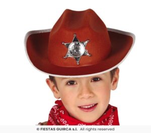 SOMBRERO MARRON SHERIFF INFANTIL