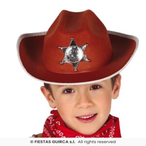 SOMBRERO MARRON SHERIFF INFANTIL