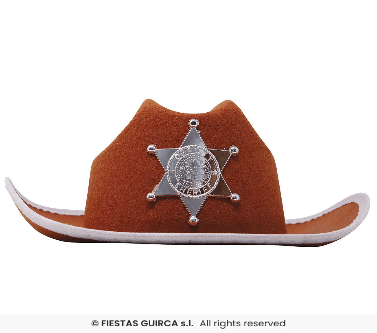 SOMBRERO MARRON SHERIFF INFANTIL - Imagen 2
