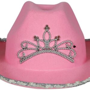 SOMBRERO COWBOY FIELTRO  ROSA, INFANTIL