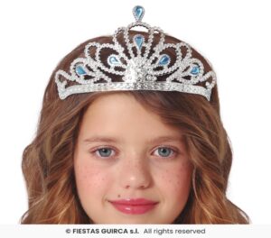 DIADEMA PLATA PIEDRAS AZULES