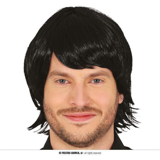 PELUCA CORTA MORENA NEGRA HOMBRE