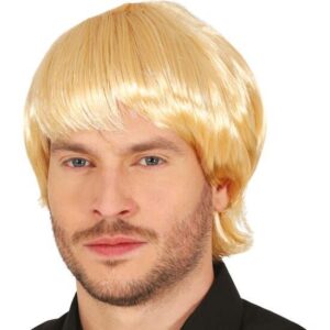 PELUCA CORTA RUBIA HOMBRE