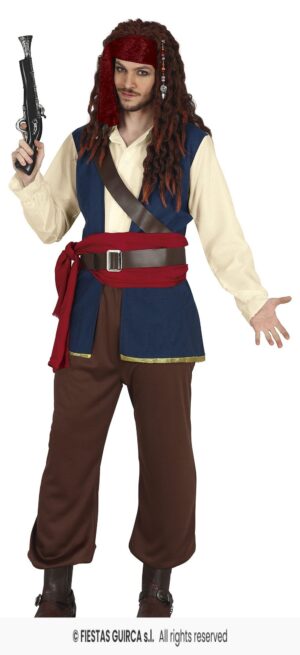 DISFRAZ PIRATA JACK AZUL (L)