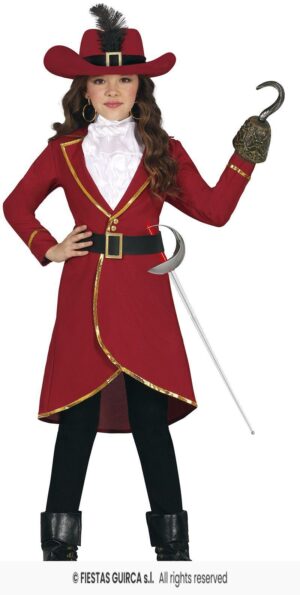 DISFRAZ PIRATA CAPITAN GARFIO 7-9 Años