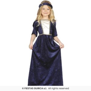 DISFRAZ DAMA MEDIEVAL AZUL 10-12 Años